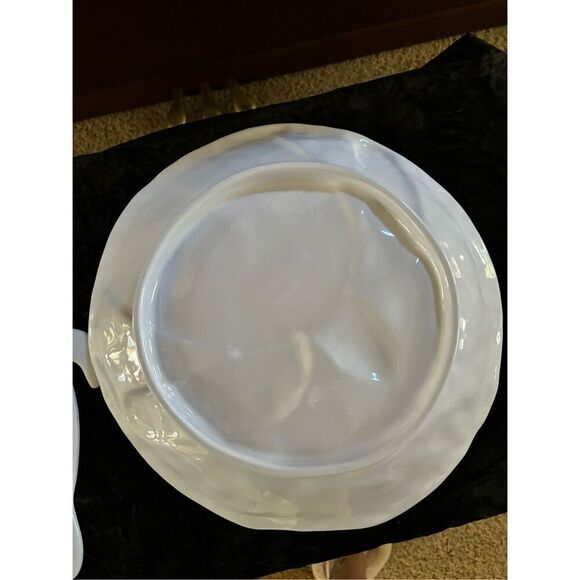 New Sigrid Olsen Set Large Melamine Serving Bowl 14" and snack plate Ocean Sea L - Picture 5 of 6